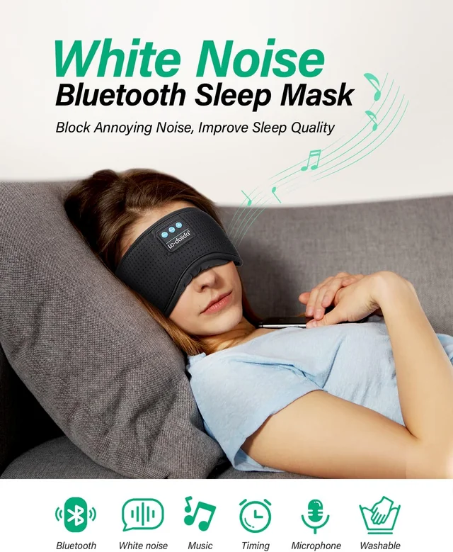 White Noise Bluetooth Sleep Mask: Resting profile and controls